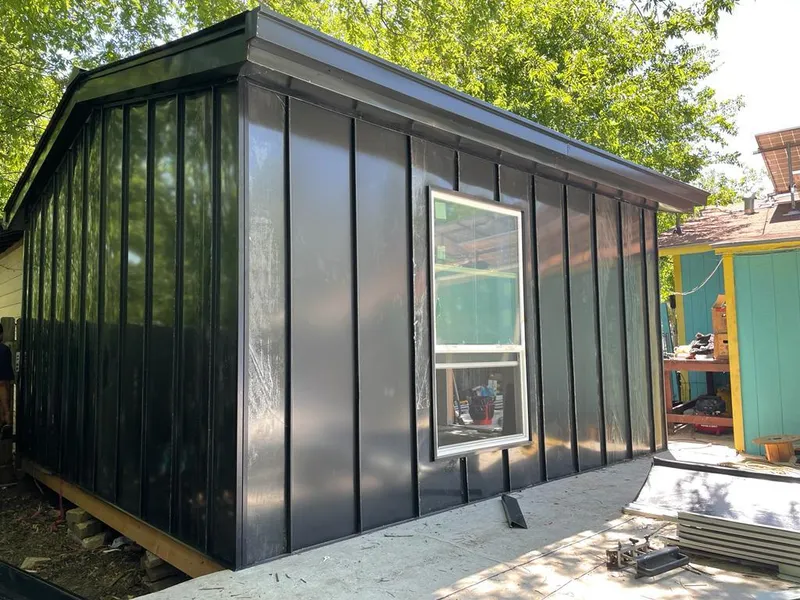 Black standing seam metal wall panels for Roof Inspection in Las Vegas